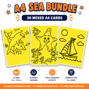 30 Mixed A4 SEA Cards