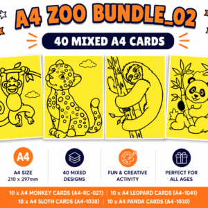40 Mixed A4 ZOO Cards_02