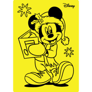 MICKEY MOUSE SANTA A4 CARDS