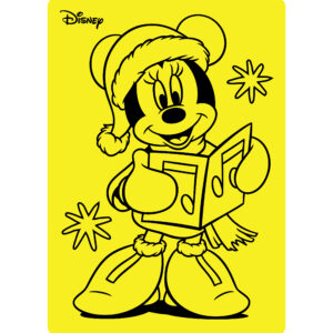 MINNIE MOUSE SANTA A4 CARDS