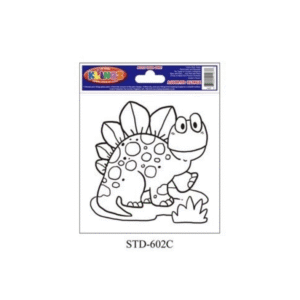 WINDOW KLINGZ STENCILS - STEGOSAURUS (6 PACK)