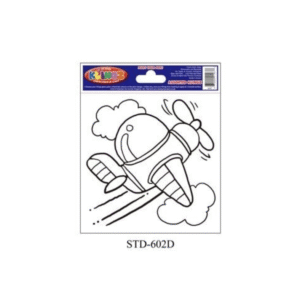 WINDOW KLINGZ STENCILS - PLANE (6 PACK)