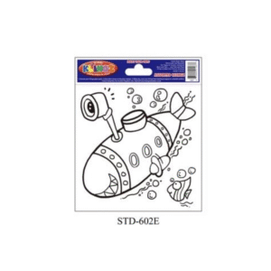WINDOW KLINGZ STENCILS - SUBMARINE (6 PACK)