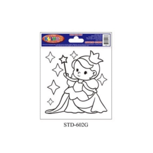 WINDOW KLINGZ STENCILS - SPARKLE PRINCESS (6 PACK)