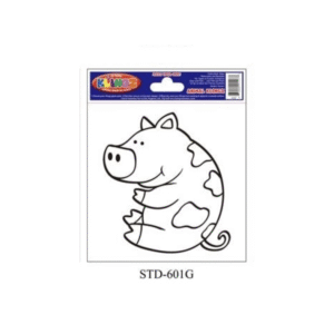 WINDOW KLINGZ STENCILS - PIG (6 PACK)