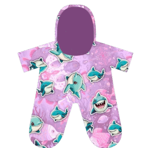 Pink Shark Morph Suit (16")